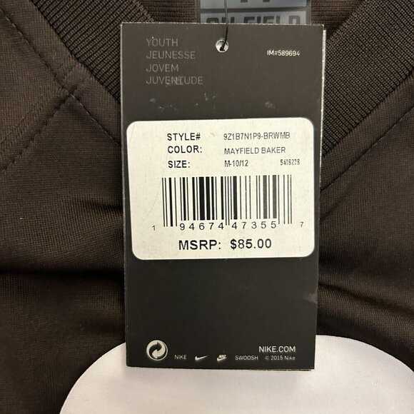 Nike Cleveland Browns NFL Mayfield #6 Football Jersey Youth Size M - NWT $85 - Picture 3 of 16